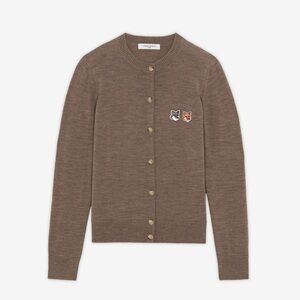 MAISON KITSUNE Double Fox Merino Wool Cardigan